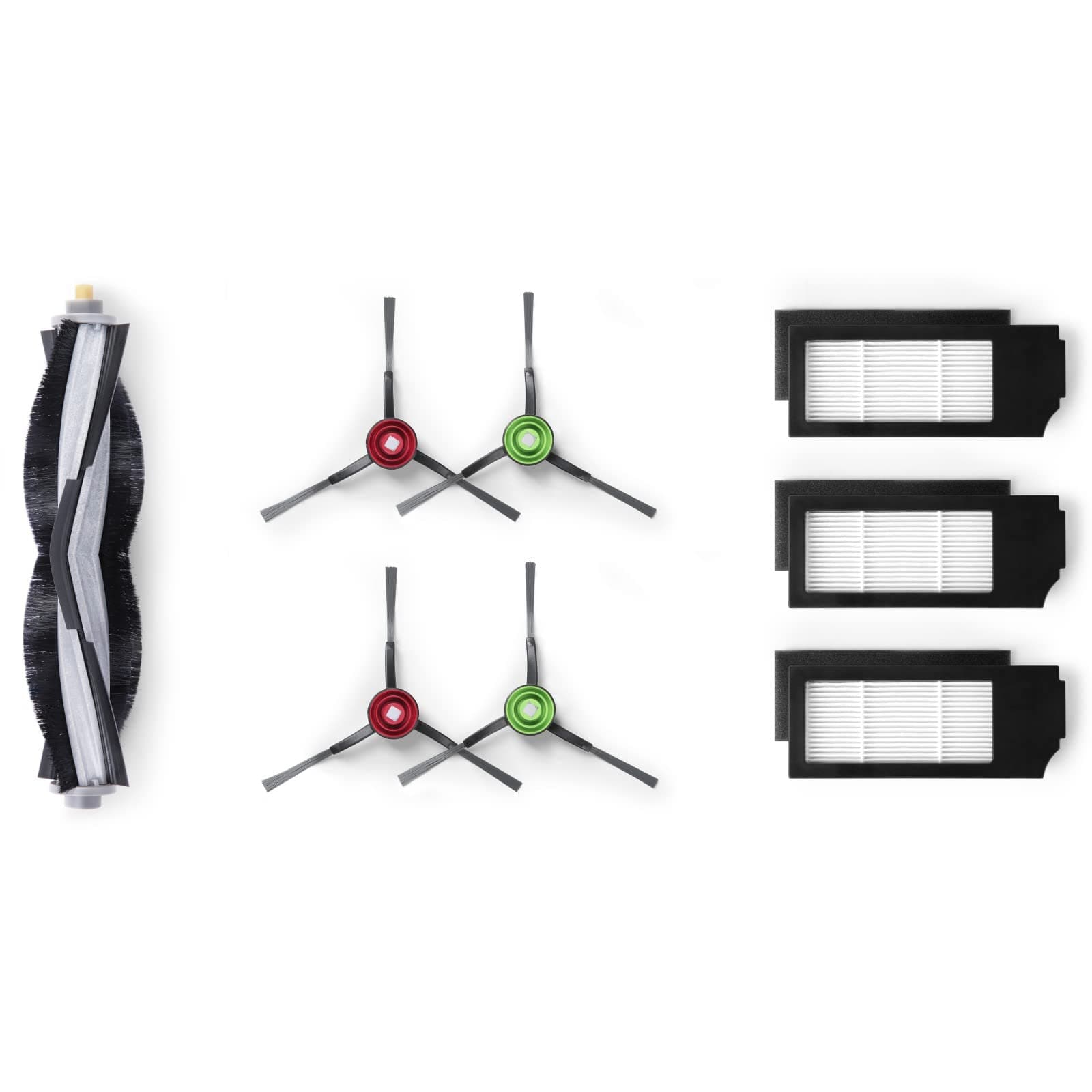 ECOVACS Accessory Pack (Replacement Brushes and Filters) for DEEBOT X1 Omni (Black) / X1 TURBO/X1/ X1 Plus, Large