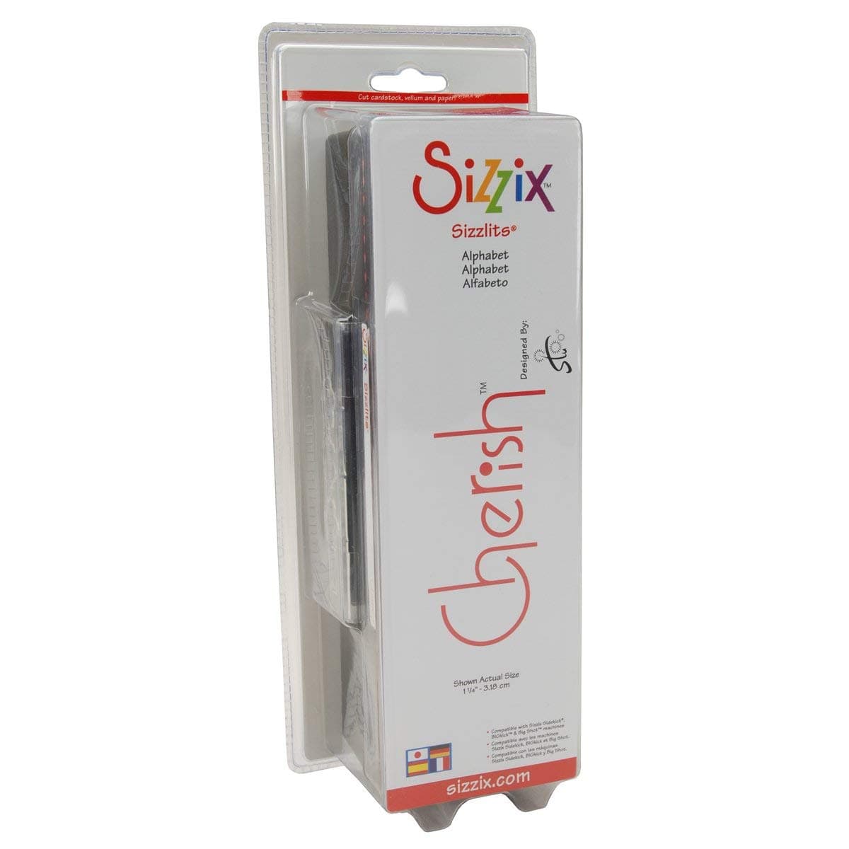 Sizzix 654546 Sizzlits Alphabet Set of 35 Dies - Cherish by STU Kilgour