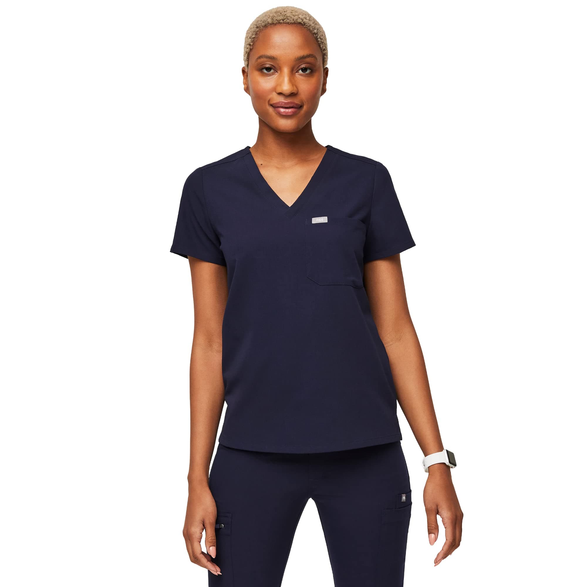 Catarina Scrub Tops for Women — Classic Fit, 1 Pocket, Four-Way Stretch, Anti-Wrinkle