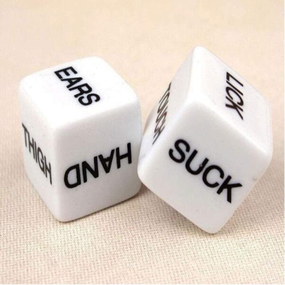 2pcs Beautiful Multi-faceted Style Play Game Funny Game Dice Toys for Couples