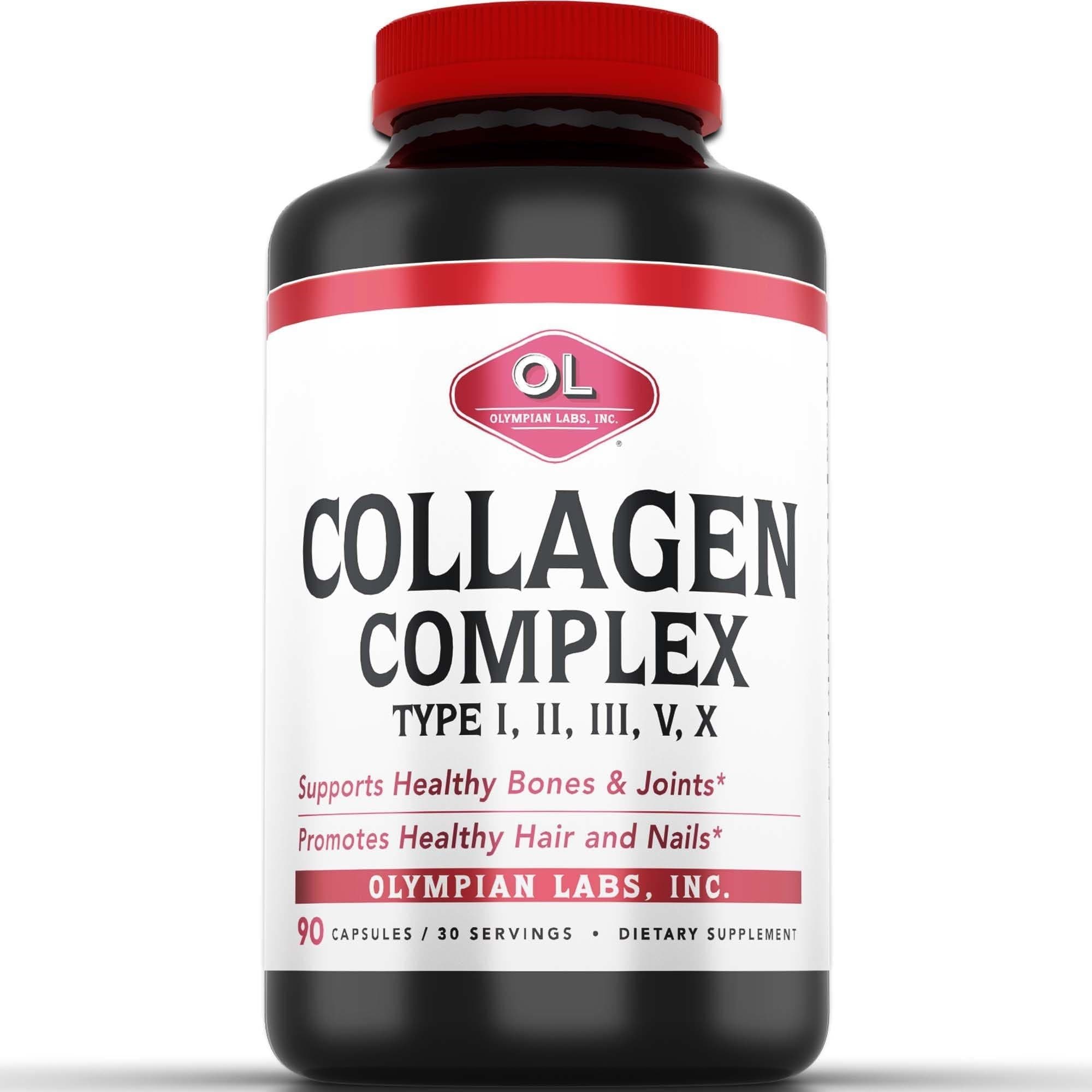 Multi Collagen Complex Type I, II, III, V, X, Hair, Nails, Joint, Gut Health, 90 Caps, 30-day Supply