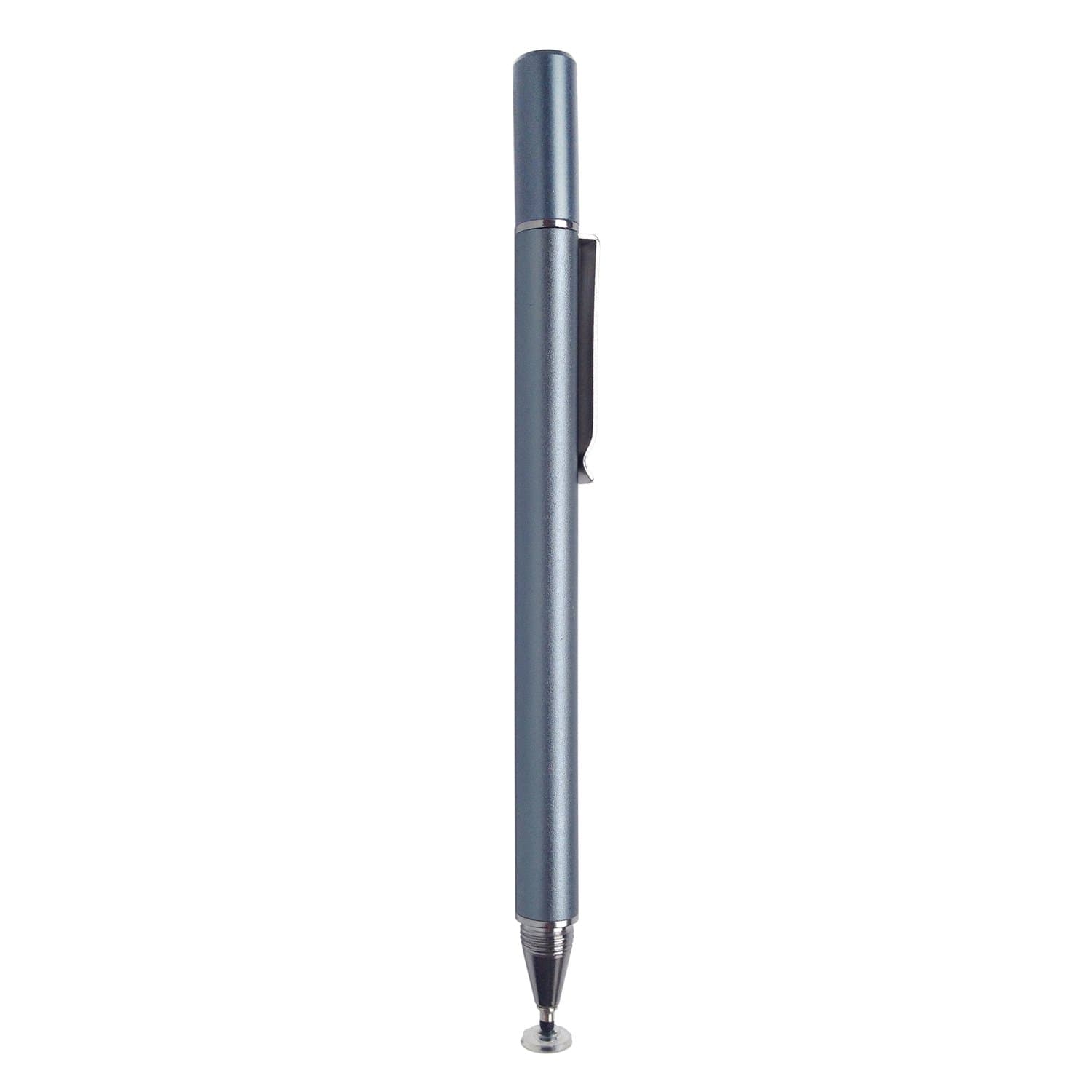 EyeIsletPrecision Disc Stylus Styli with Pen Clip Cap for iPad, iPad Air, iPad mini, Samsung Galaxy and Other Touch Screen Devices - Grey