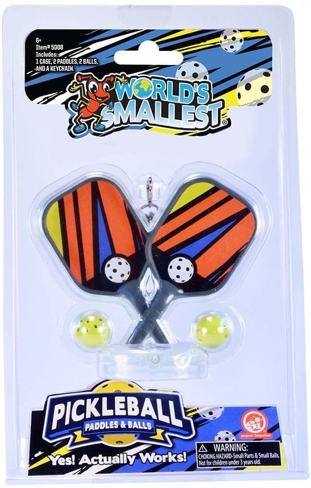 World's Smallest Pickleball Paddles & Balls