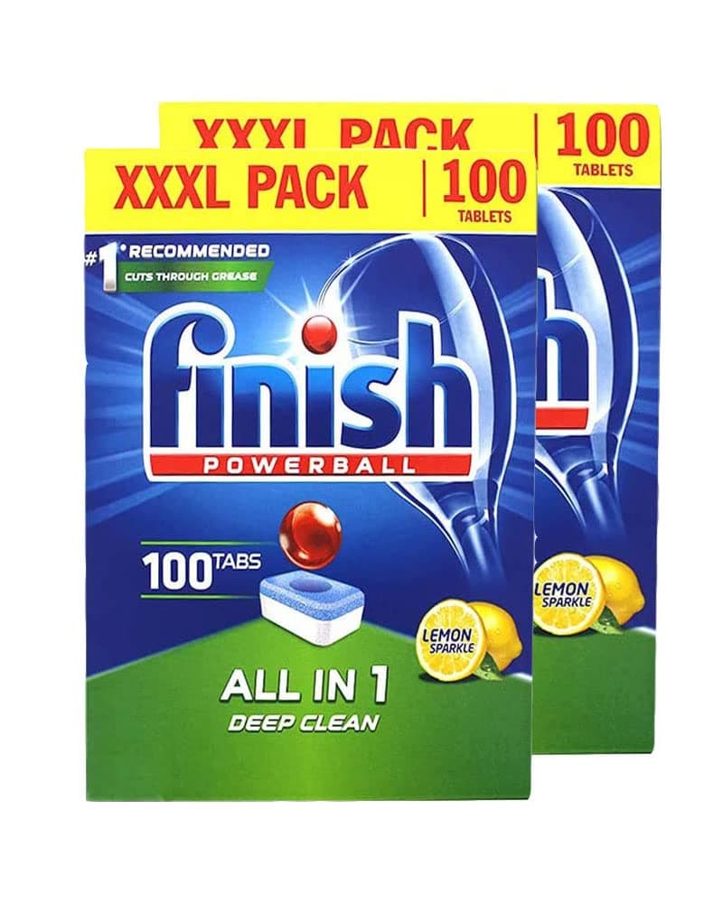 Powerball All in 1 Deep Clean Flavoured Tablets, BLUE,YELLOW, GREEN, Lemon, 2 count (Pack of 2)