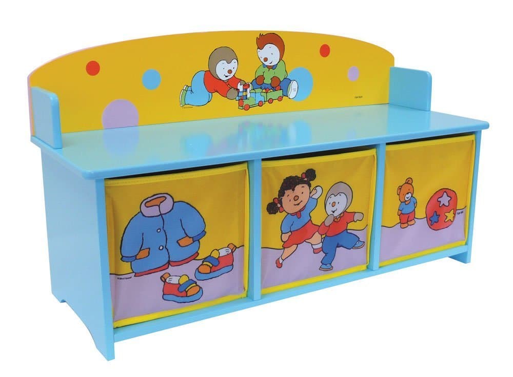 Fun House – 712184 – Furniture and Decoration – Tchoupi – Bench with Storage Bins