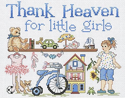 Thank Heaven for Little Girls Cross Stitch Pattern Pamphlet โ January 1, 2010