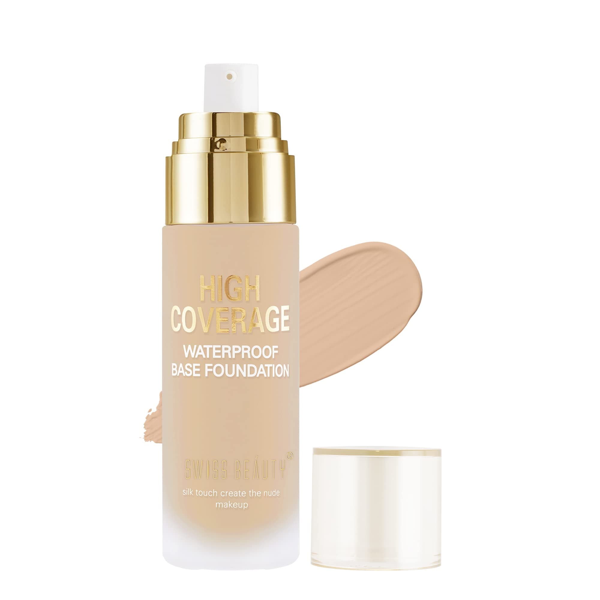 High Performance Foundation | Water-Resistant | Medium to Buildable Coverage | Lightweight | Easy to Blend | With Vitamin C & Niacinamide | Classic Ivory, 55g