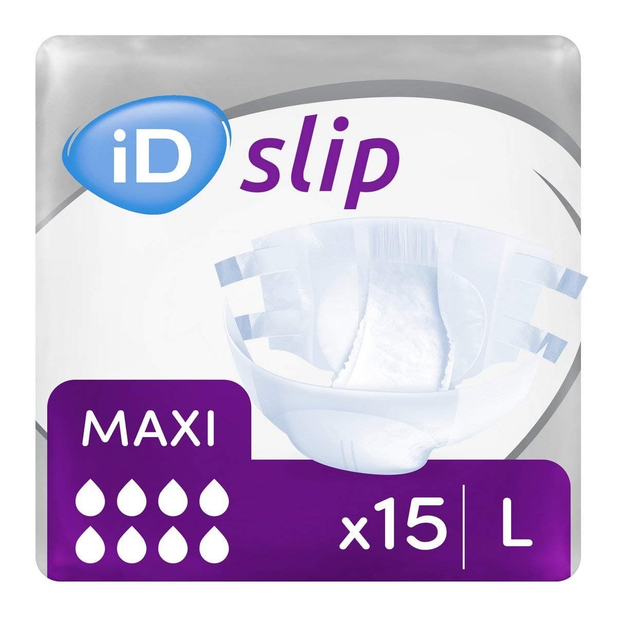 iD ExpertSlip Maxi Large (4500ml) 15 Pack Incontinence Protection