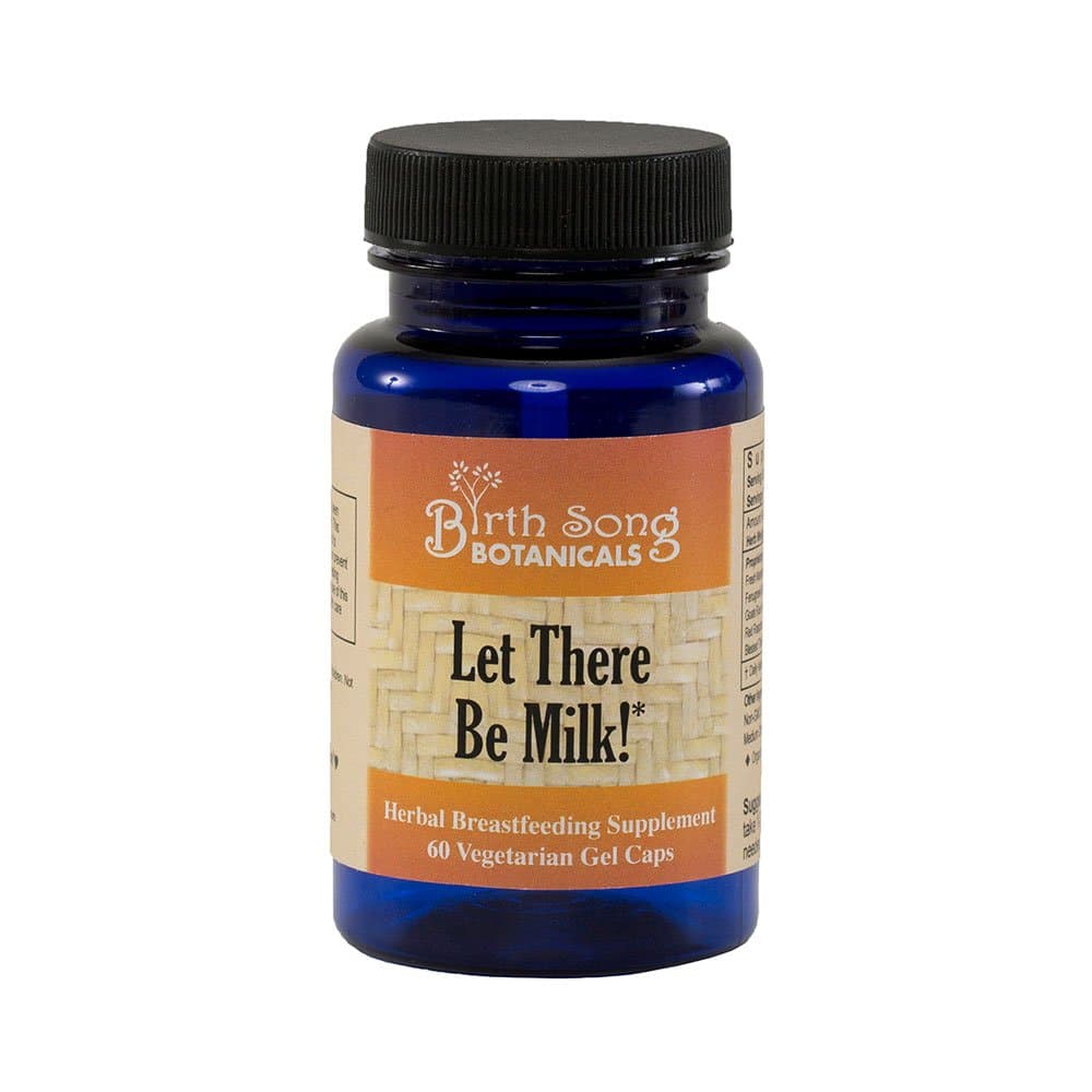 Birth Song Botanicals Let There Be Milk! Vegetarian Liquid Capsules – Fenugreek, Goat’s Rue, Blessed Thistle to Boost Milk Supply – Breastfeeding Supplement for Nursing & Pumping Moms, 60 Count