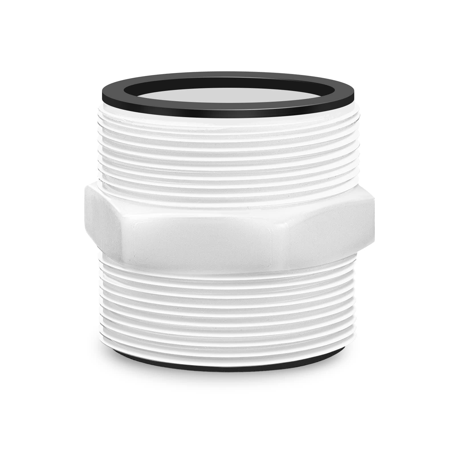 Pool Hose Adapter for Intex Above Ground Pools Pump Parts -1.5 Inch Pool Hose Connector for Intex & Coleman Pool Pump Hose Extender Connector with 2 Ring Gaskets