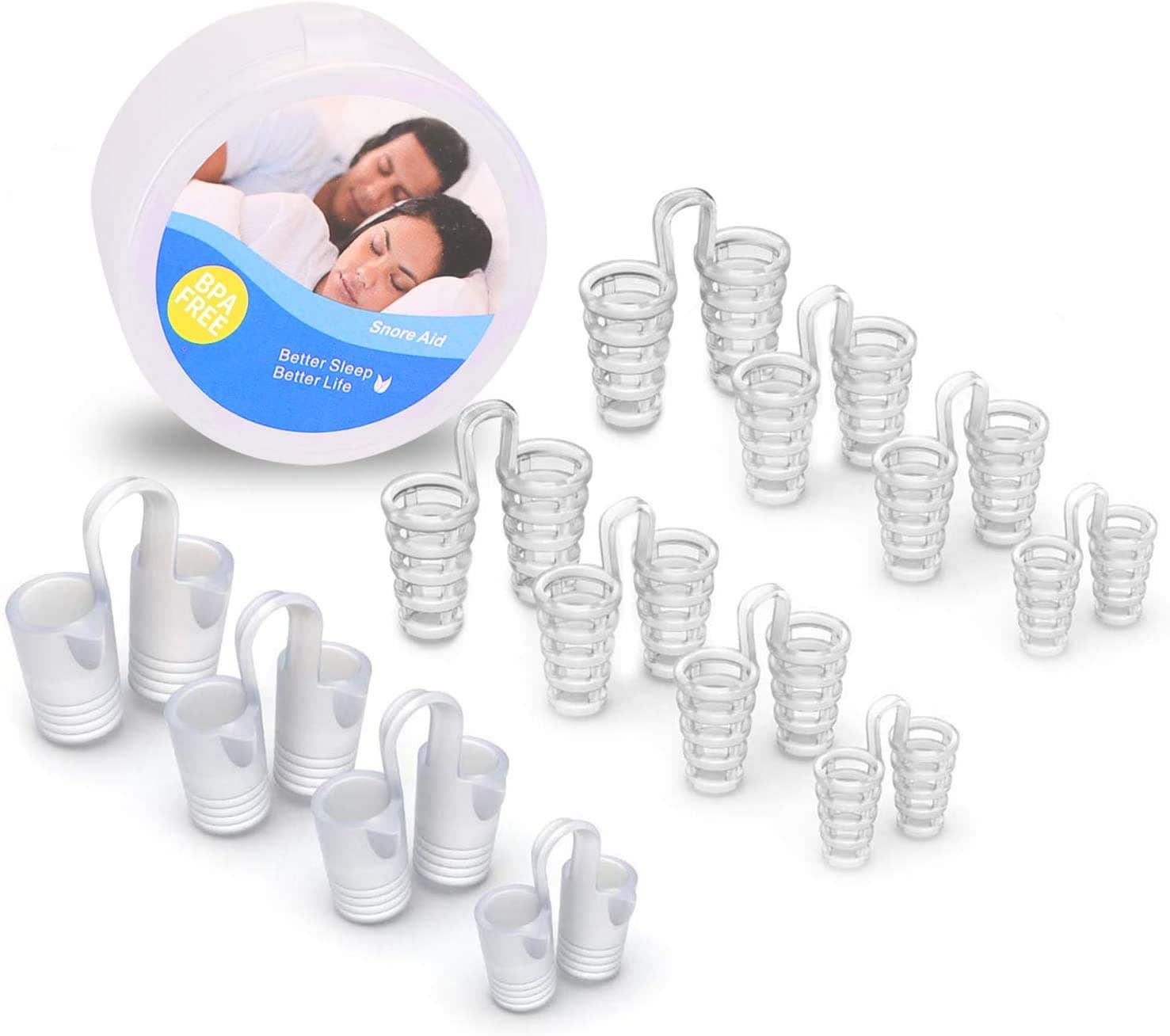 Anti Snoring Devices - 12 Stop Snoring Nose Vents For Travel & Home Sleep Aid - Snoring Solution Nasal Dilators,Ease Breathing,Healthy sleeping helper