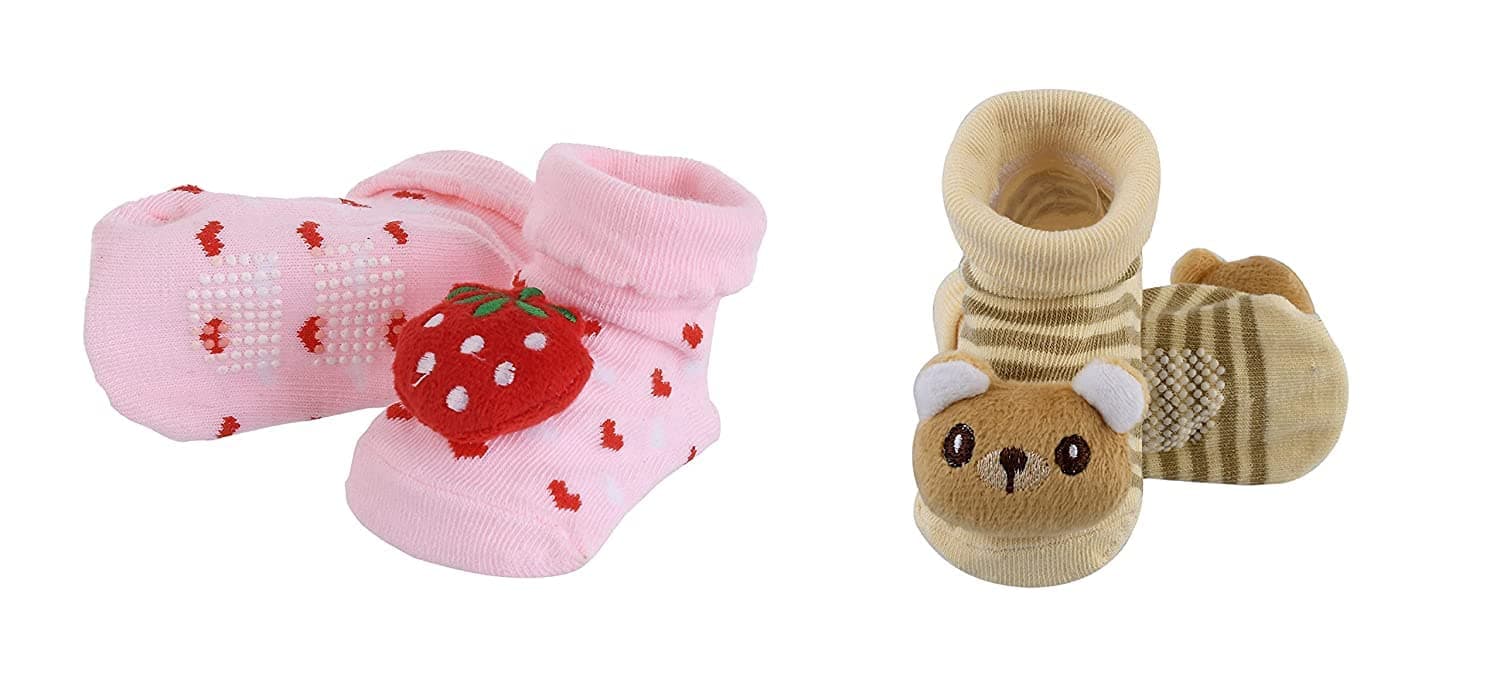 My AngelBorn Baby Socks Cum Shoes - 2 Pair set