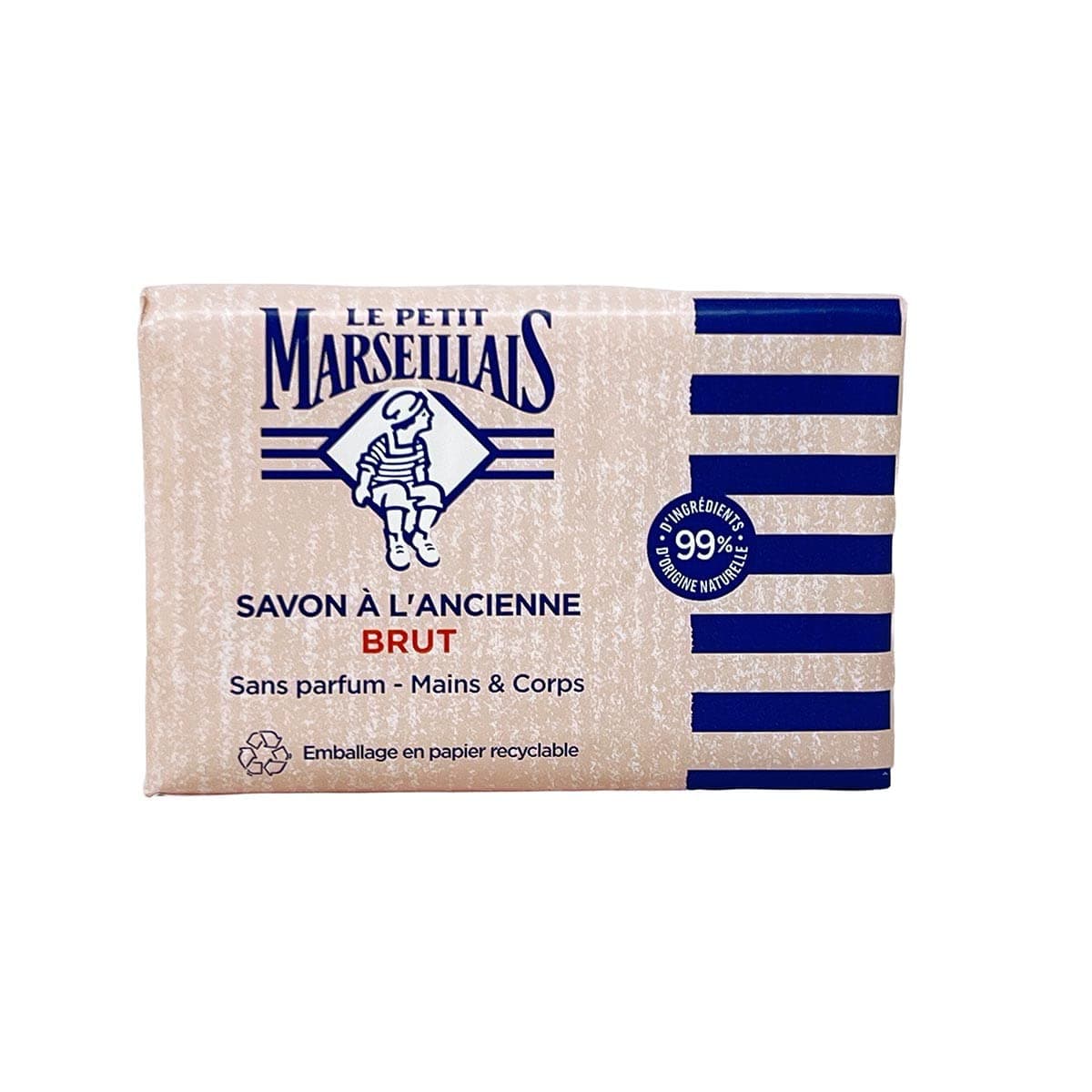 Le Petit Marseillais Savon Brut - French Marseille Soap Bar Unscented 10.5 oz