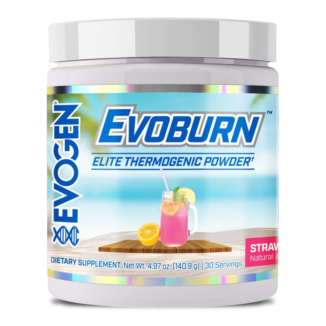 Evoburn - Thermogenic Fat Burner for Men & Women | Energy, Focus & Appetite Control | Advanced Metabolism Booster Fat Burner Formula with MitoBurn & Caffeine | Strawberry Lemonade | 30 Servings