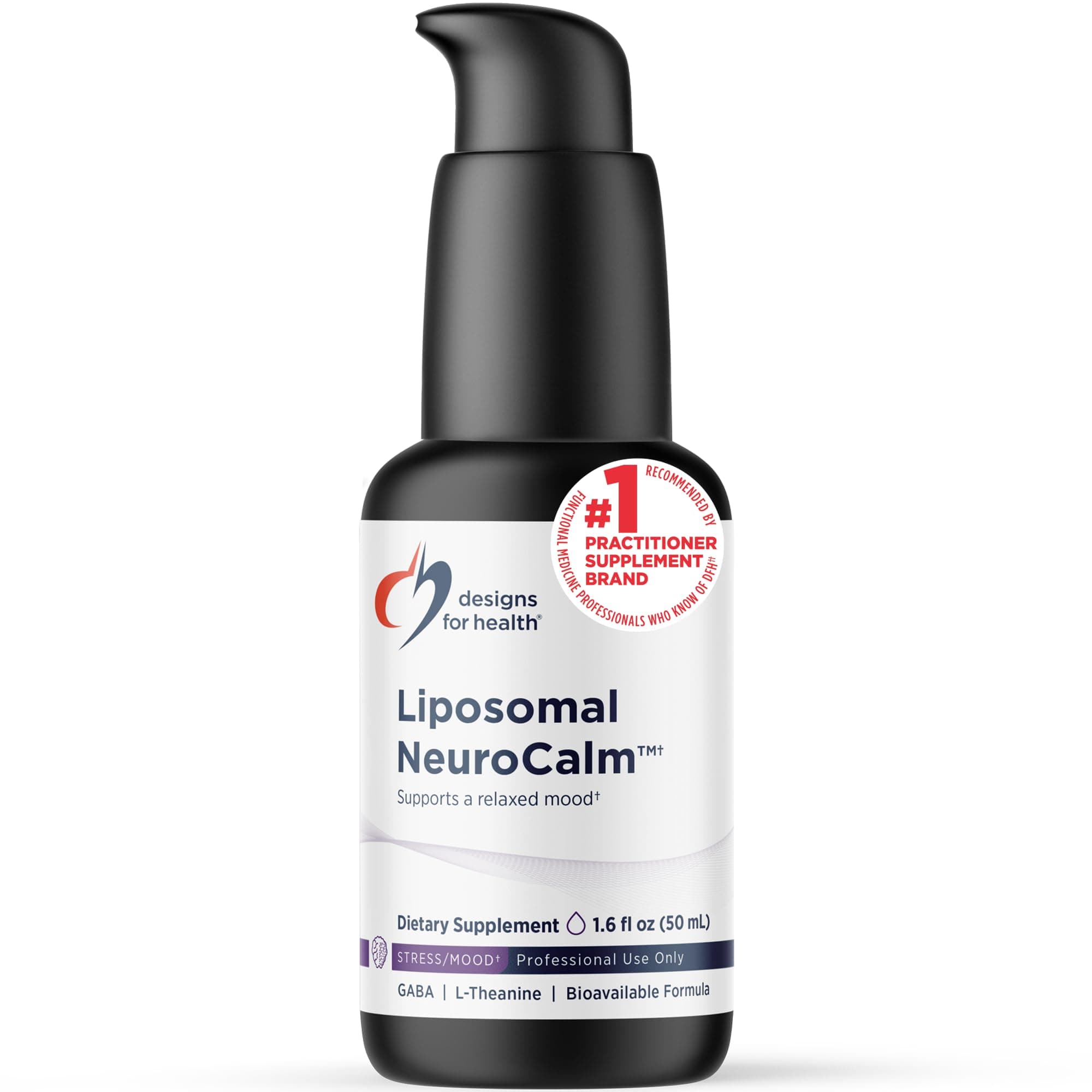 Liposomal NeuroCalm - Liquid GABA + L-Theanine to Support Calm + Healthy Stress Response (25 Servings / 1.7oz)