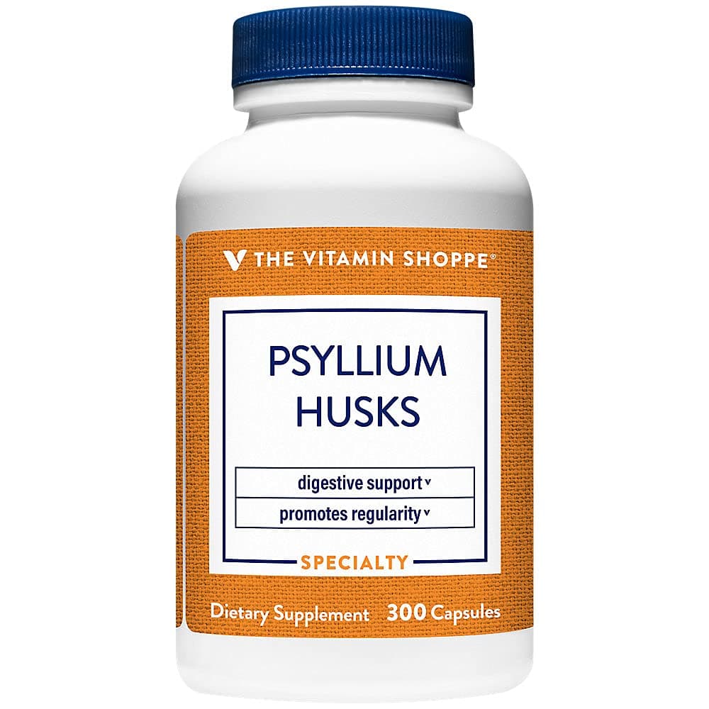 The Vitamin Shoppe Psyllium Husks Plantago Ovata Fiber Supplement (300 Capsules)