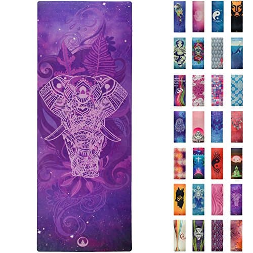 Soul Obsession Printed Yoga Mat, Prana Yoga Mat, Bikram Yoga Mat – Incredibly Comfortable Yoga Mats for Men and Women - Gorgeous Microfiber Printed Designs – Beautiful and Durable Excersize Mat