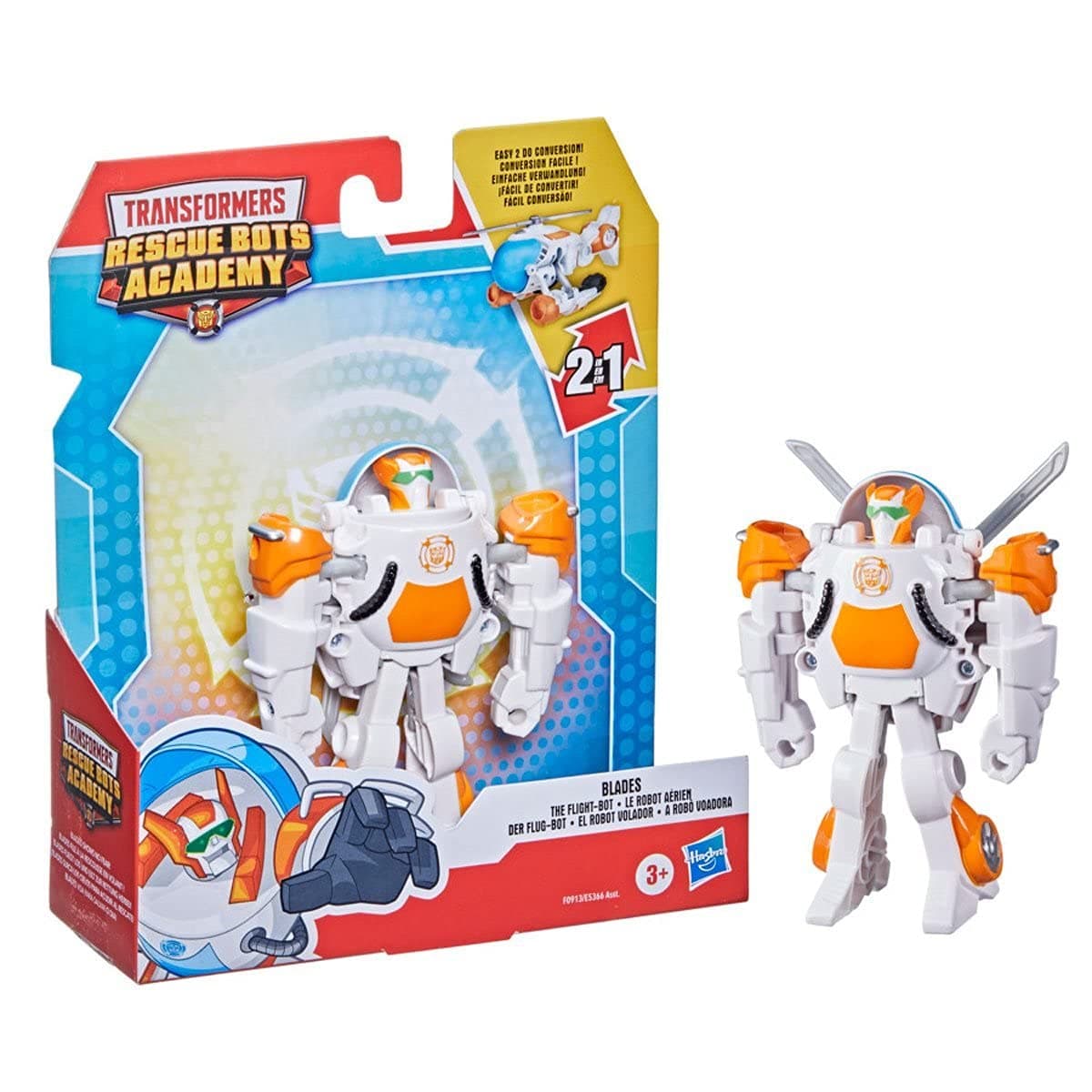 Transformers Rescue Bots Rescan Blades The Flight Bot to Helicopter Rescue Heroes 4.5"