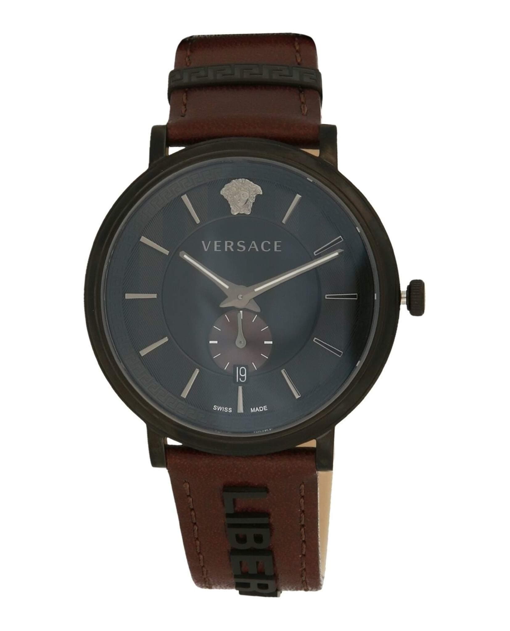 Versace Men Analog Quartz 2 Hand Watch Strap VBQ040017