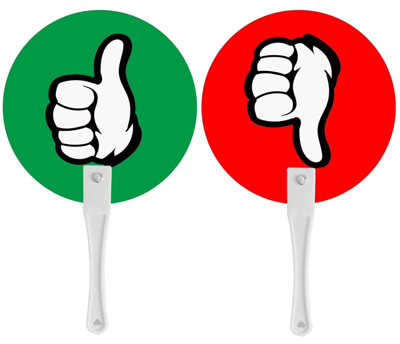 Thumbs Up/Thumbs Down Paddles 24 Packs for Classroom Voting, Teacher Classroom Event Supplies and Teacher Student Interaction Signs