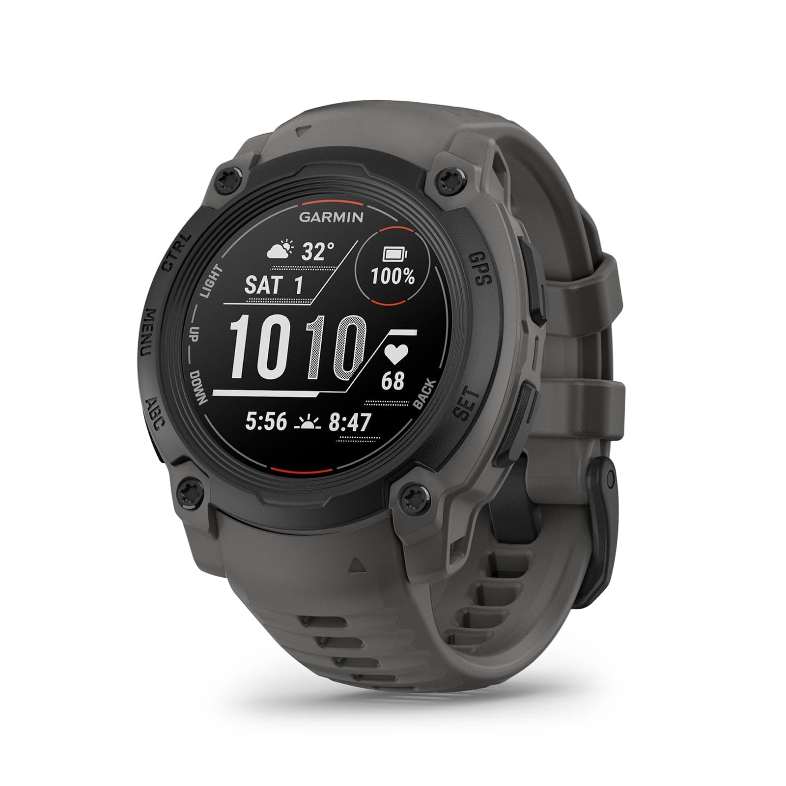 Garmin Instinct® E 40mm, Rugged Outdoor GPS Smartwatch, 24/7 Health Monitoring, Wrist-Based Heart Rate, Up to 16 Days of Battery Life, Charcoal
