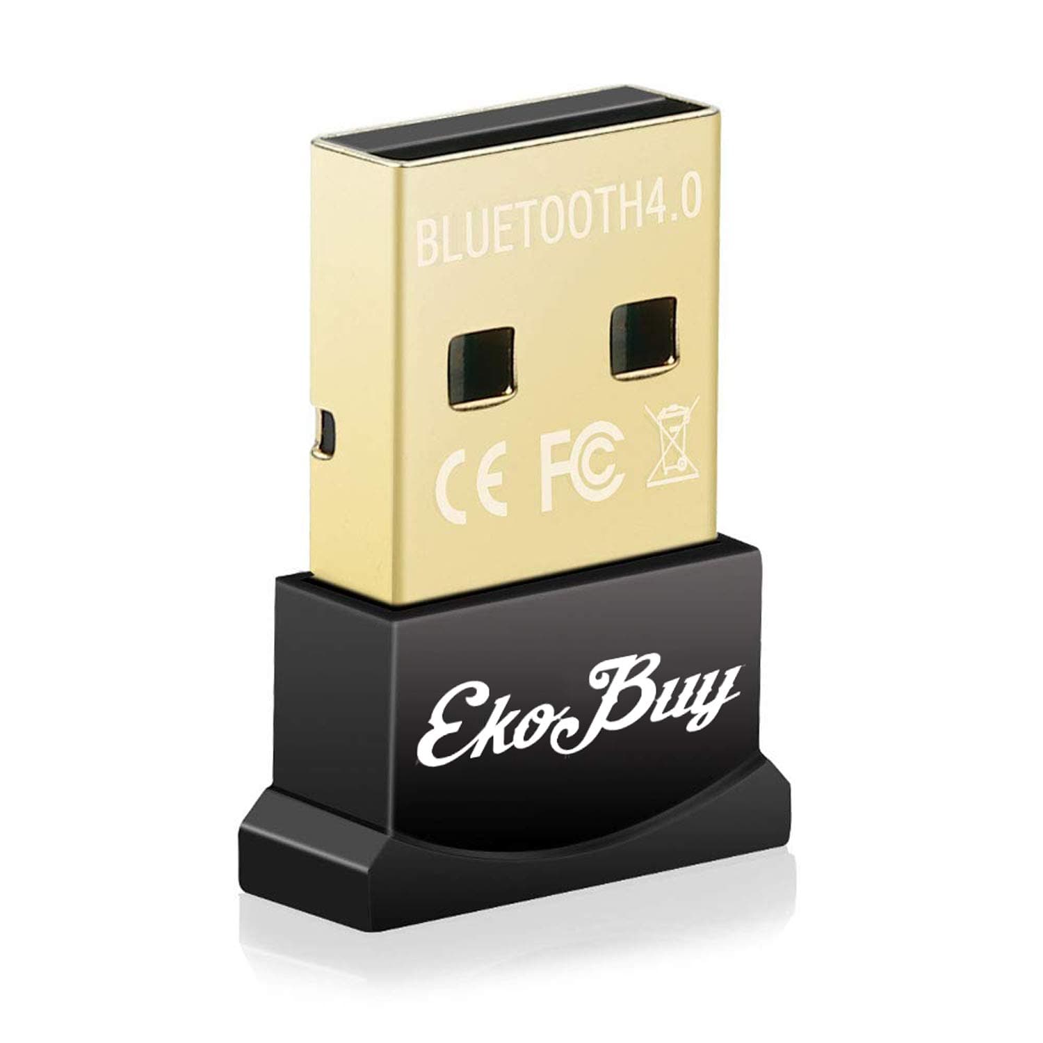 EkoBuy Nano USB Bluetooth 4.0 Adapter for PC Laptop Desktop Computer, Long Range Bluetooth Dongle/Receiver for Windows 11/10/8/7/XP, Plug and Play