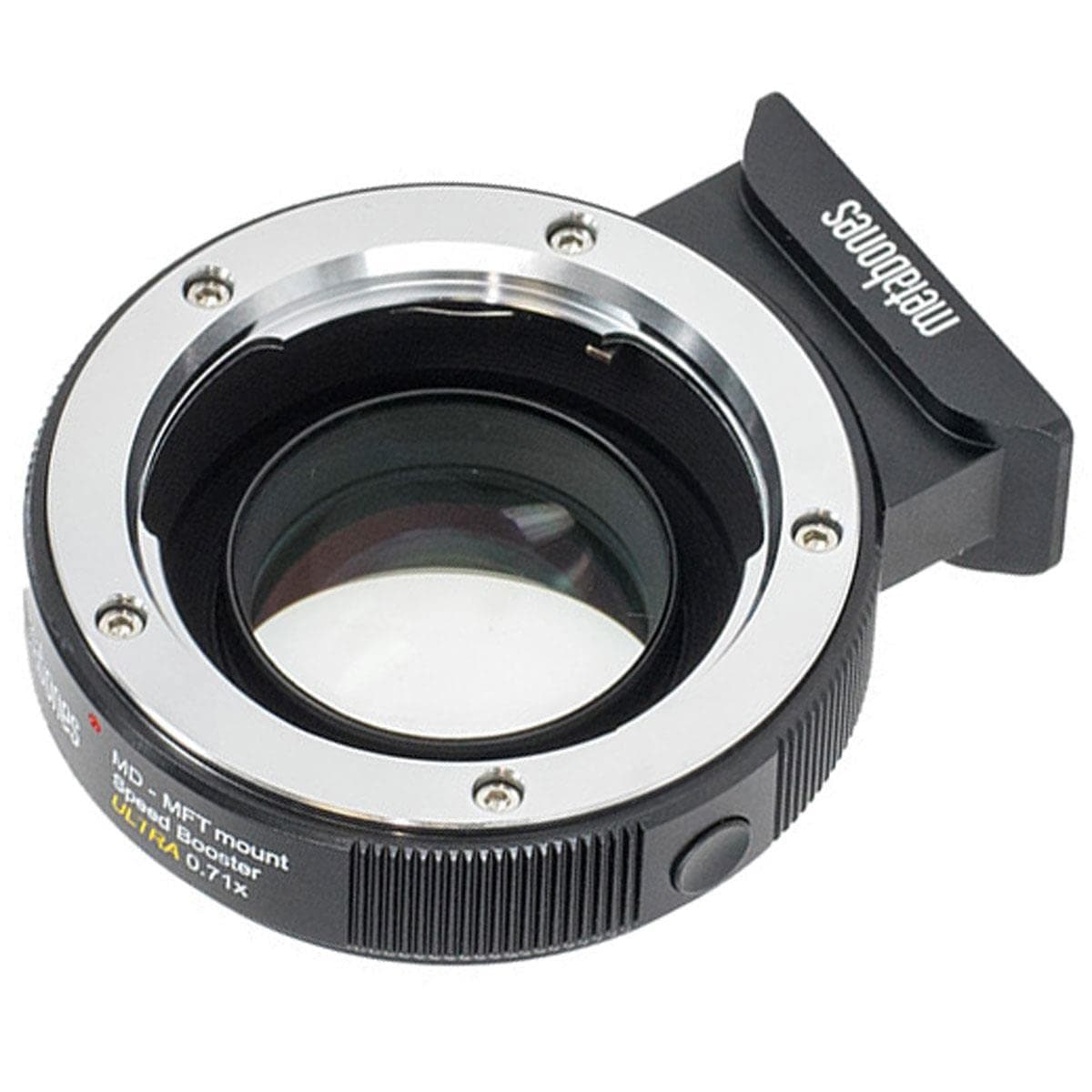 'Metabones Minolta MD to Micro Four Thirds Speed Booster Ultra 0.71x Converter Black/Chrome