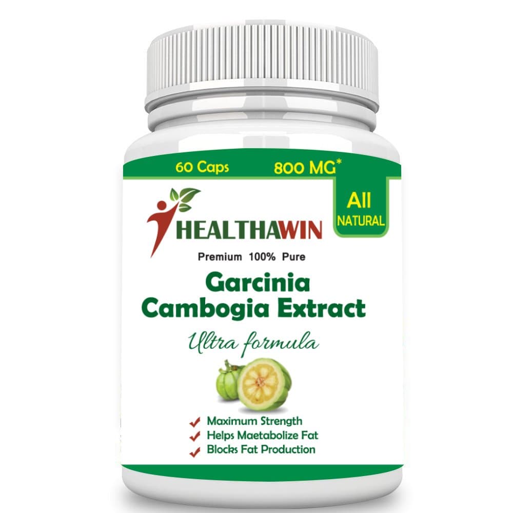 HealthaWin Ultra Pure Garcinia Cambogia Extract 800 MG, with 80% HCA All Natural WEIGHT LOSS Supplement & Appetite Suppressant