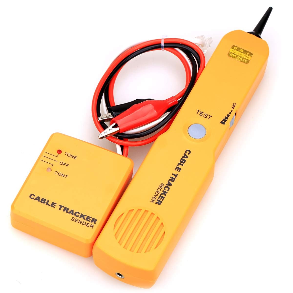 RJ11 Network Cable Tracker Line Finder Detector Tool (Yellow) linefinder Test, Measure & Inspect