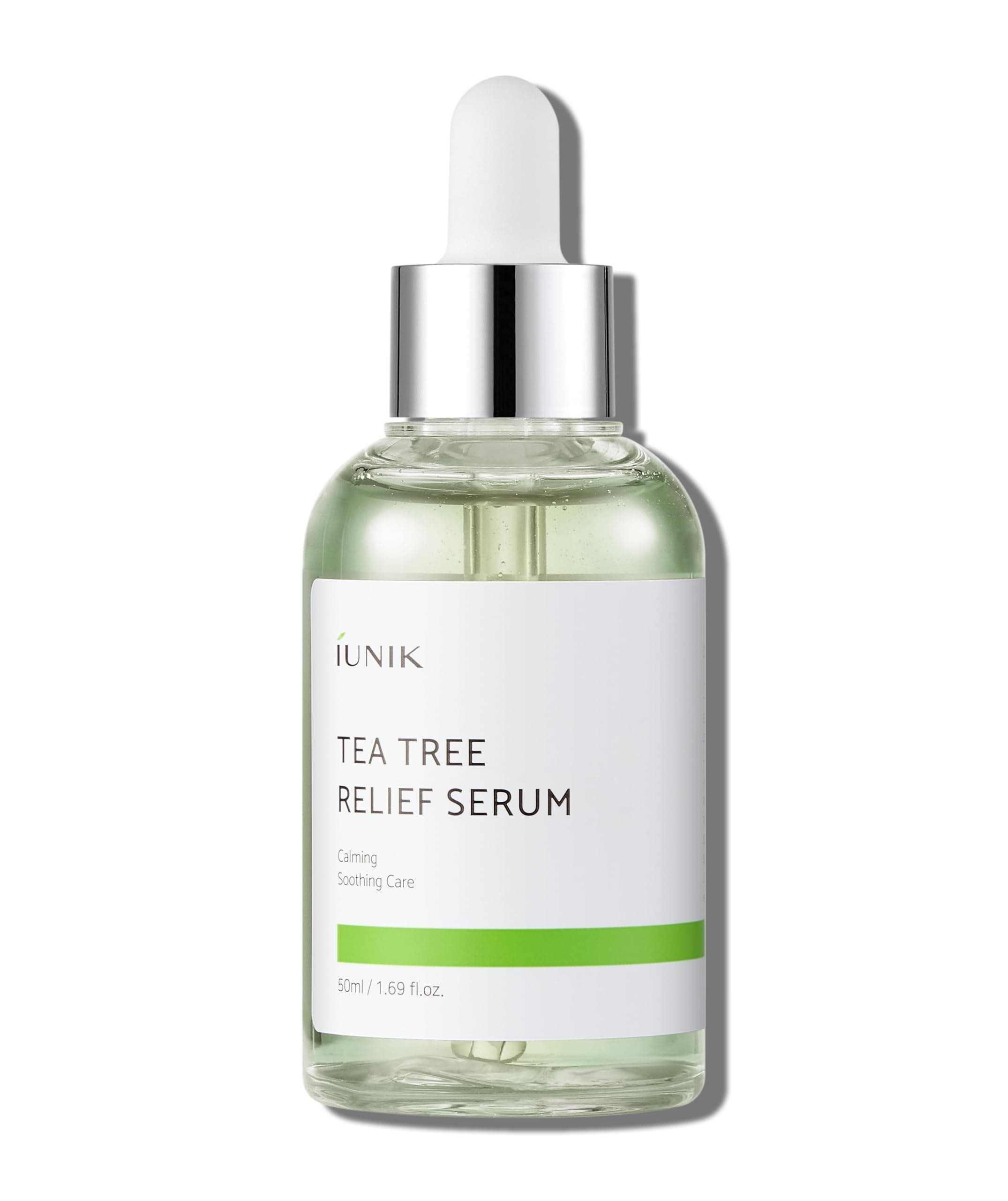 iUNIK Tea Tree Relief Natural Facial Serum 1.71 ml (1.71 Fl Oz) Acne Care Serum Ample For Clear Skin Effective Acne Spillage Swelling Face Serum Skin Cells Repair Restores Tea Tree 67% Tsubosha Extract