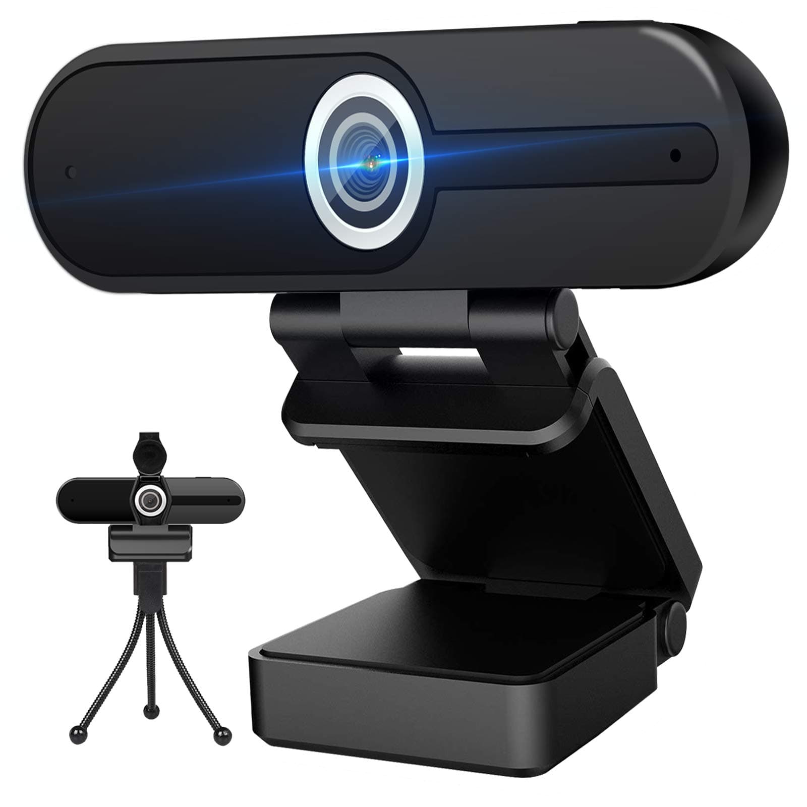 4K Webcam with Microphone Computer Camera 8MP USB Webcam 1080P for Video Calling, Conference, Streaming, Webcam with Privacy Cover and Mini Tripod,4K Resolution Ultra HD Web Cam with Microphone