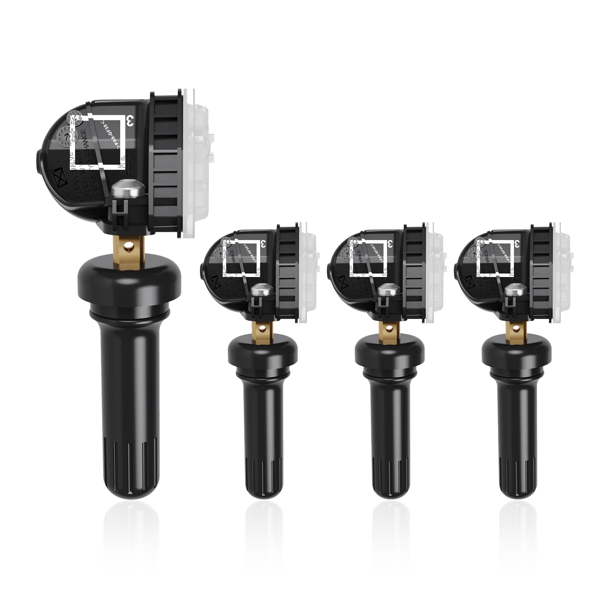 TPMS Sensor GM Chevrolet 4 Pack, 315MHZ,Tire Pressure Monitoring Sensor Compatible with Buick Chevy Cadillac GMC OE#13598771,13598772,13586335,13581558,13598255,22854866,12768826,20922900,13589597