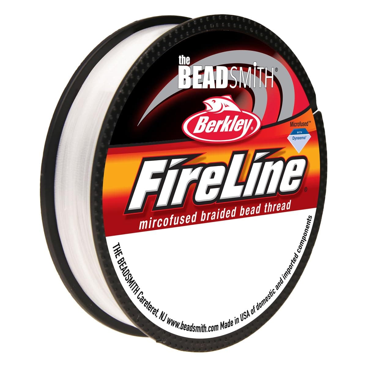 The Beadsmith Fireline by Berkley – Micro-Fused Braided Thread – 10lb. Test, 008”/.20mm Diameter, 50 Yard Spool, Crystal Color – Super Strong Stringing Material for Jewelry Making and Bead Weaving…