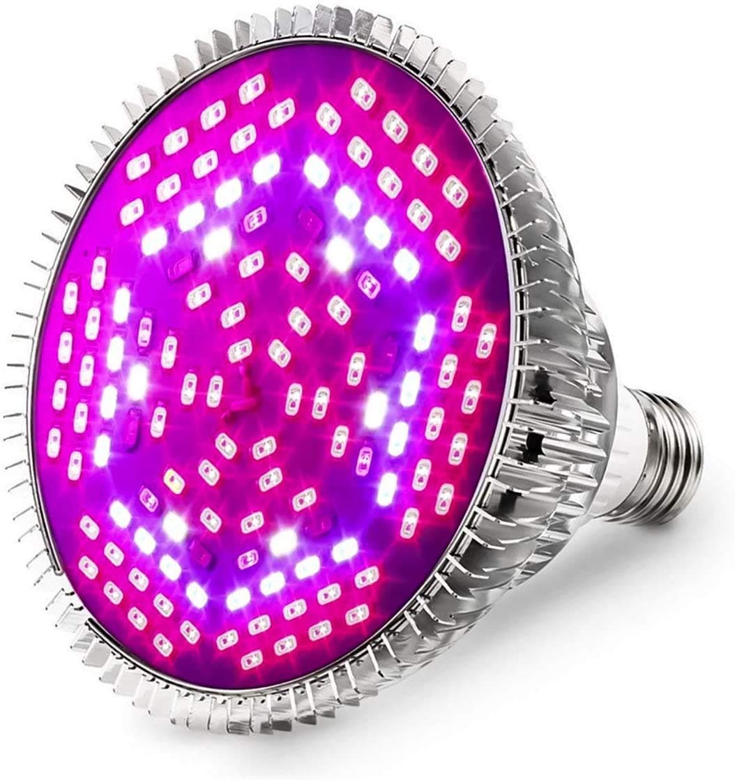 LED Grow Light Bulb, Grandwill 80W E27 Full Spectrum Plant Lamp, LED Grow Light Bulb for Indoor Plants 120LED Greenhouse Hydroponic Vegs Potted Flower Plant Grow Light Bulb Indoor Growing Lamp