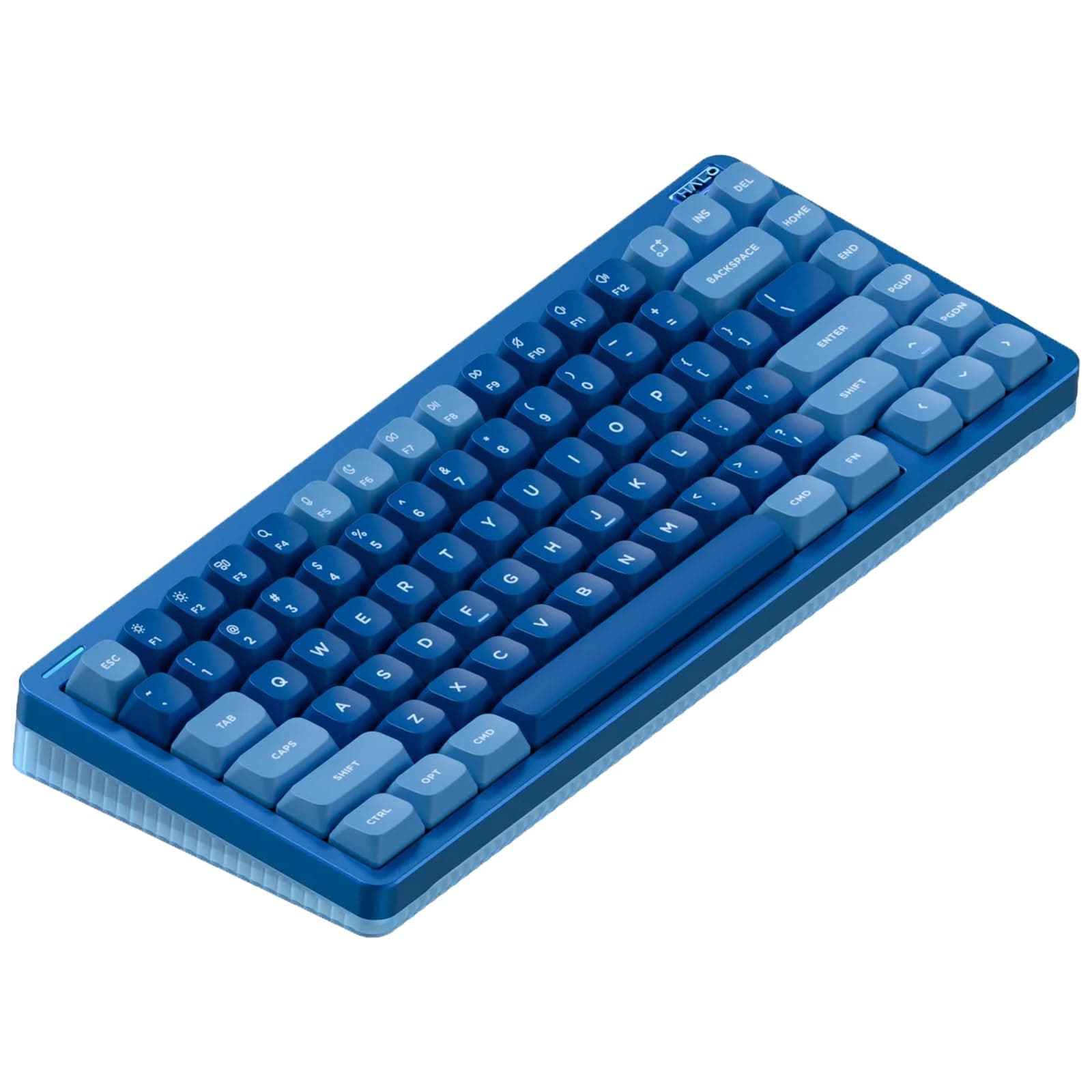 Halo75 V2 Mechancial Gaming Kyeboard,75% Wireless Hot Swappable Bluetooth Keyboard,83 Kyes RGB Backlit Keyboard,Support Bluetooth/2.4GHz/USB-C (Blue, Mint (37gf))