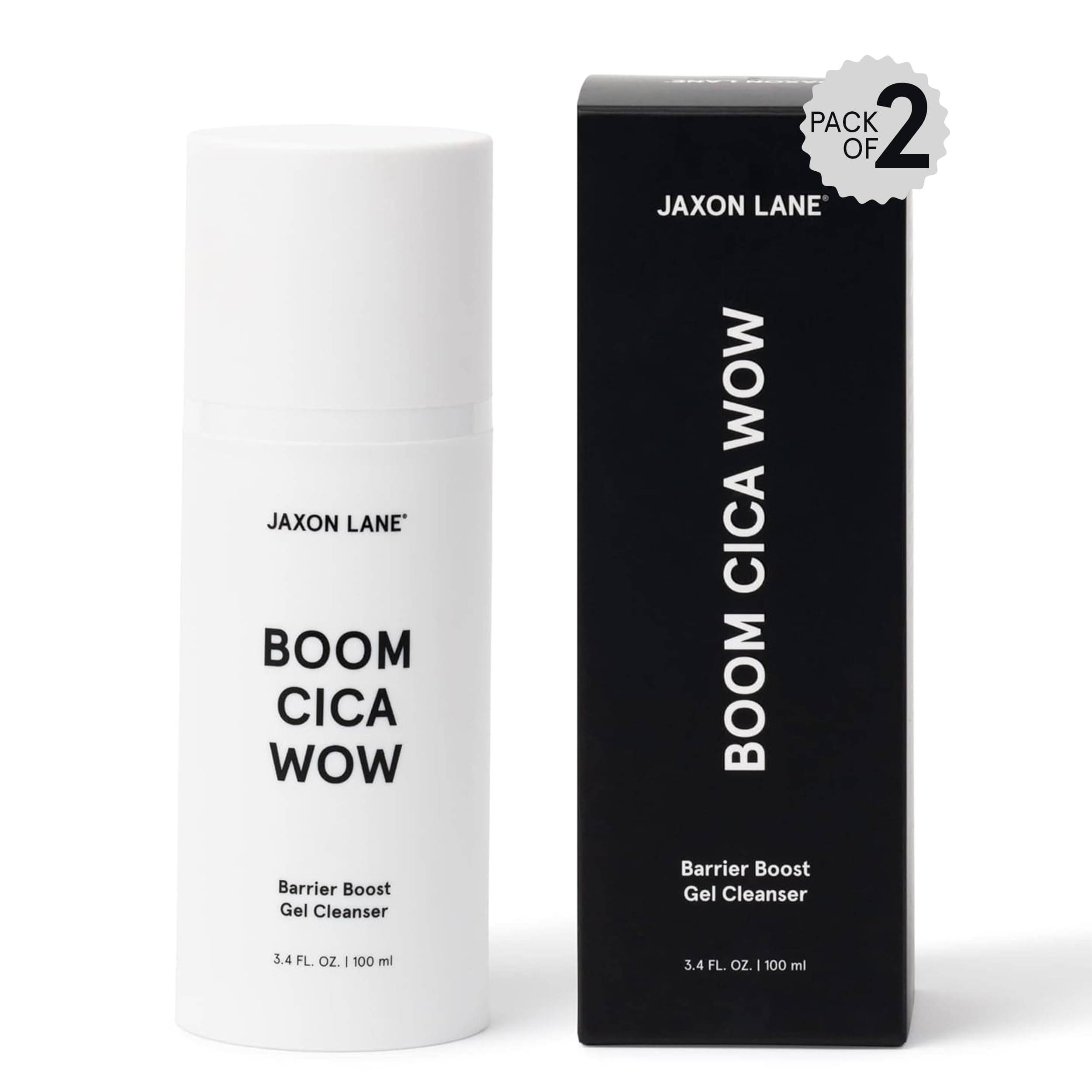 Centella Face Wash for Men Skin Care: BOOM CICA WOW Mens Face Wash Korean Barrier Boost Hydrating Gel Cleanser for Oily, Dry, Acne Prone Skin, Unisex Daily Facial Cleanser with Hyaluronic Acid, 2 Pack