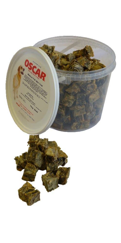 Queenmew OSCAR Pet Foods Natural Fish Skin Treats 100% Fish for Dogs (Medium) 1kg…