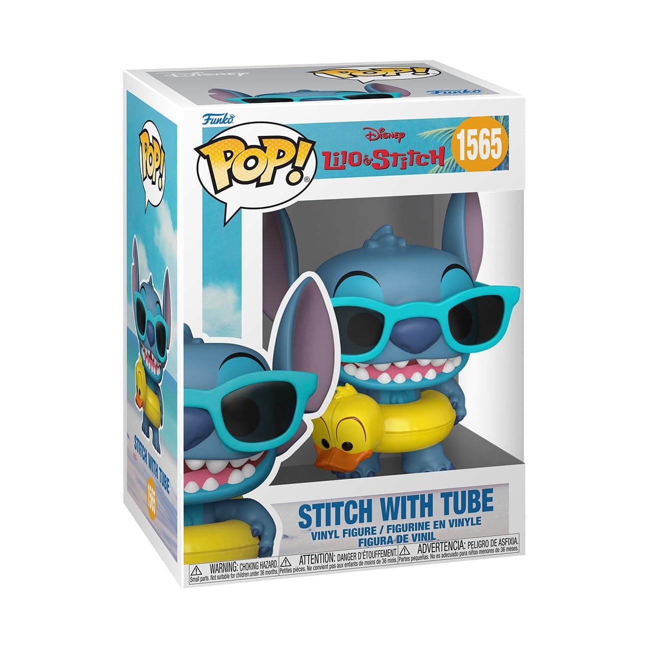 Pop Disney: Lilo and Stitch - Stit with Tube - Collectible Vinyl Figure - Gift Idea - Official Merchandise - Toys for Kids & Adults - Cartoon Animation Fans - Collectible Model Figure