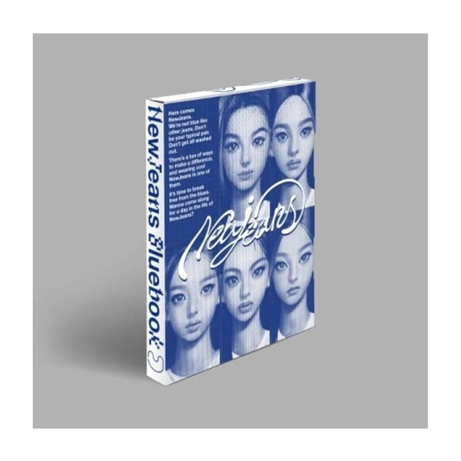 DREAMUS NewJeans New Jeans 1st EP Album Bluebook Version Mini Poster On Pack+Log Book+Pin-up Book+Phoning Manual Book+ID Card+Sticker Pack+Photocard+Tracking Sealed (MINJI Version)