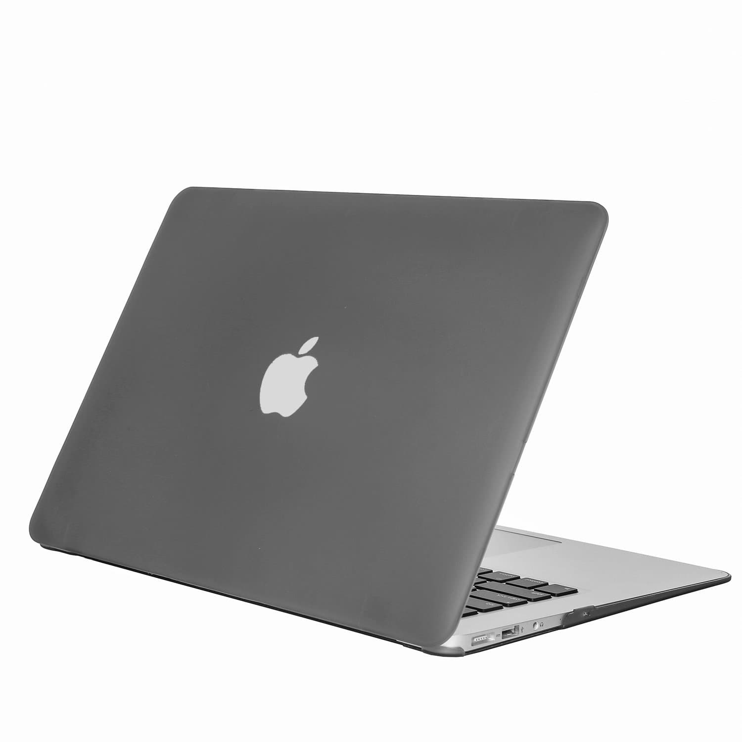 LEIMI MacBook Air 13 Case, Ultra Slim Plastic See Through Hard Shell Snap On Cover for MacBook Air 13.3" (A1466 & A1369)- Gray