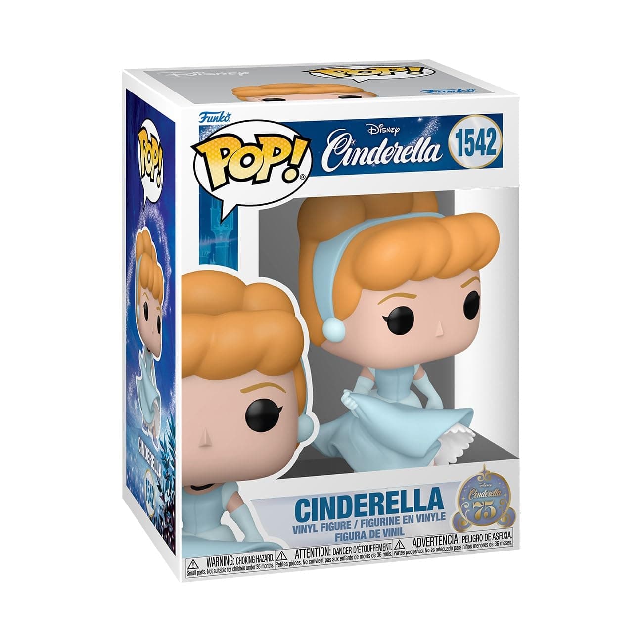 Pop! Disney: Cinderella's 75th - Cinderella - Cinderella - Vinyl Collectible Figure - Gift Idea - Official Merchandise - Toy for Children and Adults - Movies Fans