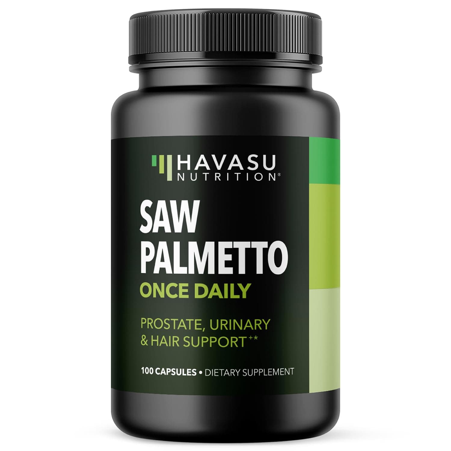 Havasu Nutrition Gluten Free Non-GMO Saw Palmetto Supplement for Prostate Health - 100 Capsules