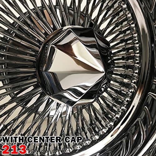 Set of 4pcs 13x7 Rev 100 Spokes Chrome Reverse Wire Wheels Straight Lace Deep Dish Rims (213)