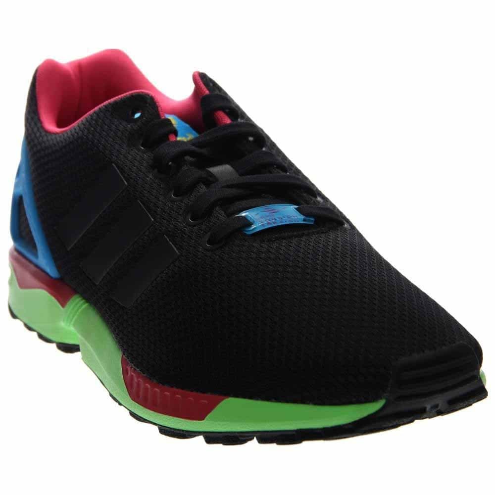 adidas womens Zx Flux fashion sneakers, Black Core Black Solar Green, 10 US