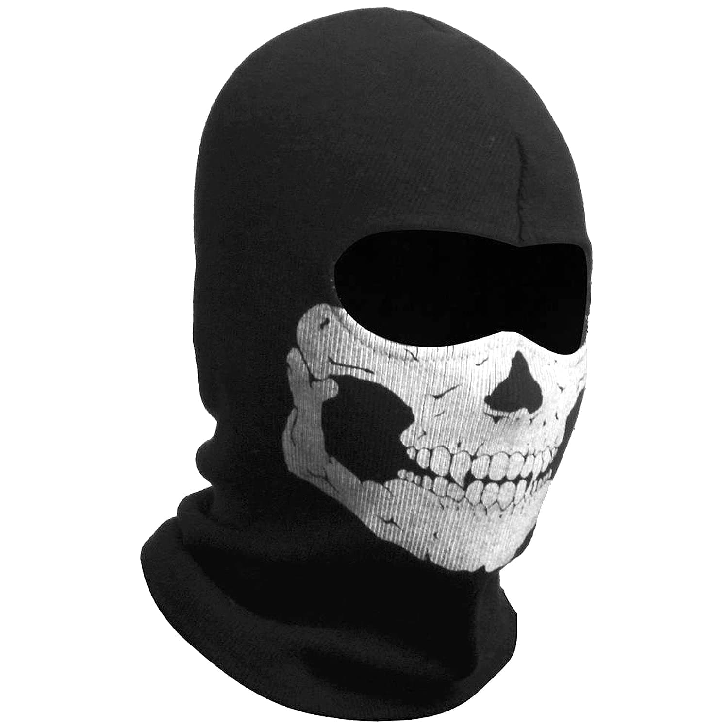 Ghost Face Mask, Scary Skeleton Skull Mask - Excellent Quality, Comfortable & Perfect for Halloween Costume