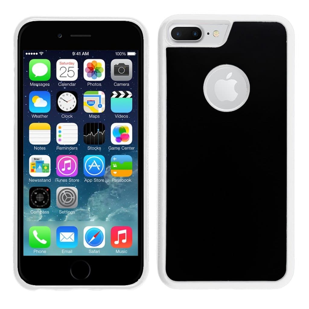 Koala Stick Anywhere Phone Case - For iPhone 7 Plus/7s – Nano Suction Cups Stick to Flat & Smooth Surfaces to Defy Gravity - Hands-free or Full Body Selfies & Videos - Easy-Clean & Anti-Scratch -White