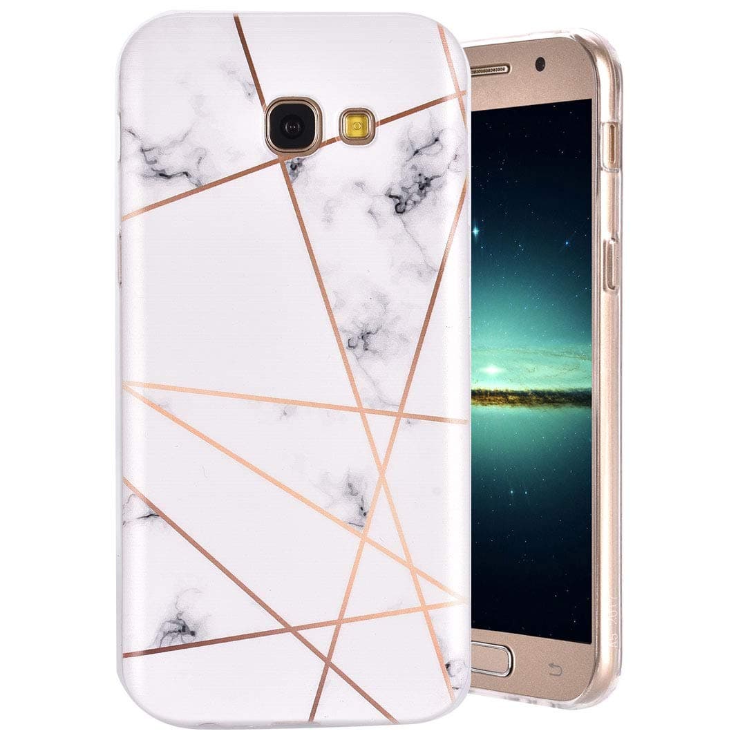 Galaxy A5 2017 Case, MeganStore Creative Geometric Marble Pattern Ultra-Thin Soft TPU Silicone Case Anti-Shock Anti-Scratch Gel Bumper Protective Case For Samsung Galaxy A5 2017