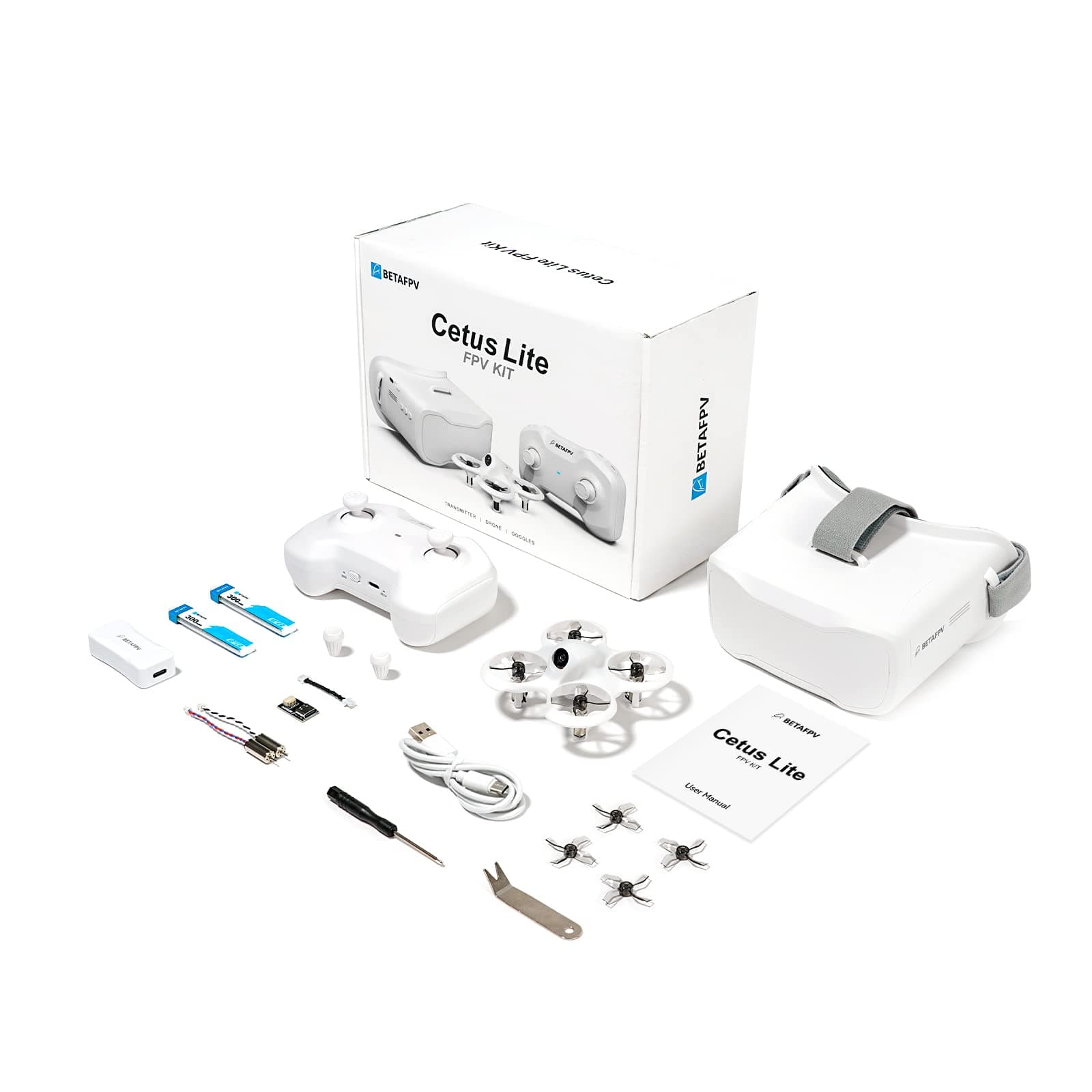 Cetus Lite FPV Drone Kit for Kids, with Altitude Hold Self Protection Function 2 Speed Modes Support Simulator Ready to Fly Kit for FPV Beginners to Start Flying Indoor Outdoor- Frsky D8