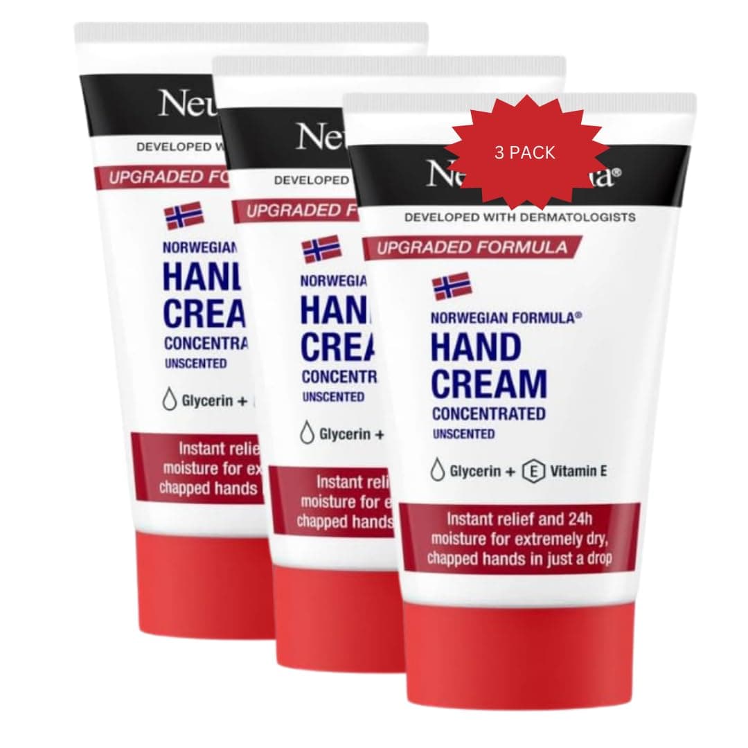 Norwegian Concentrated Hand Cream Unscented 50ml - 3 PACK - UPGRADED FORMULA