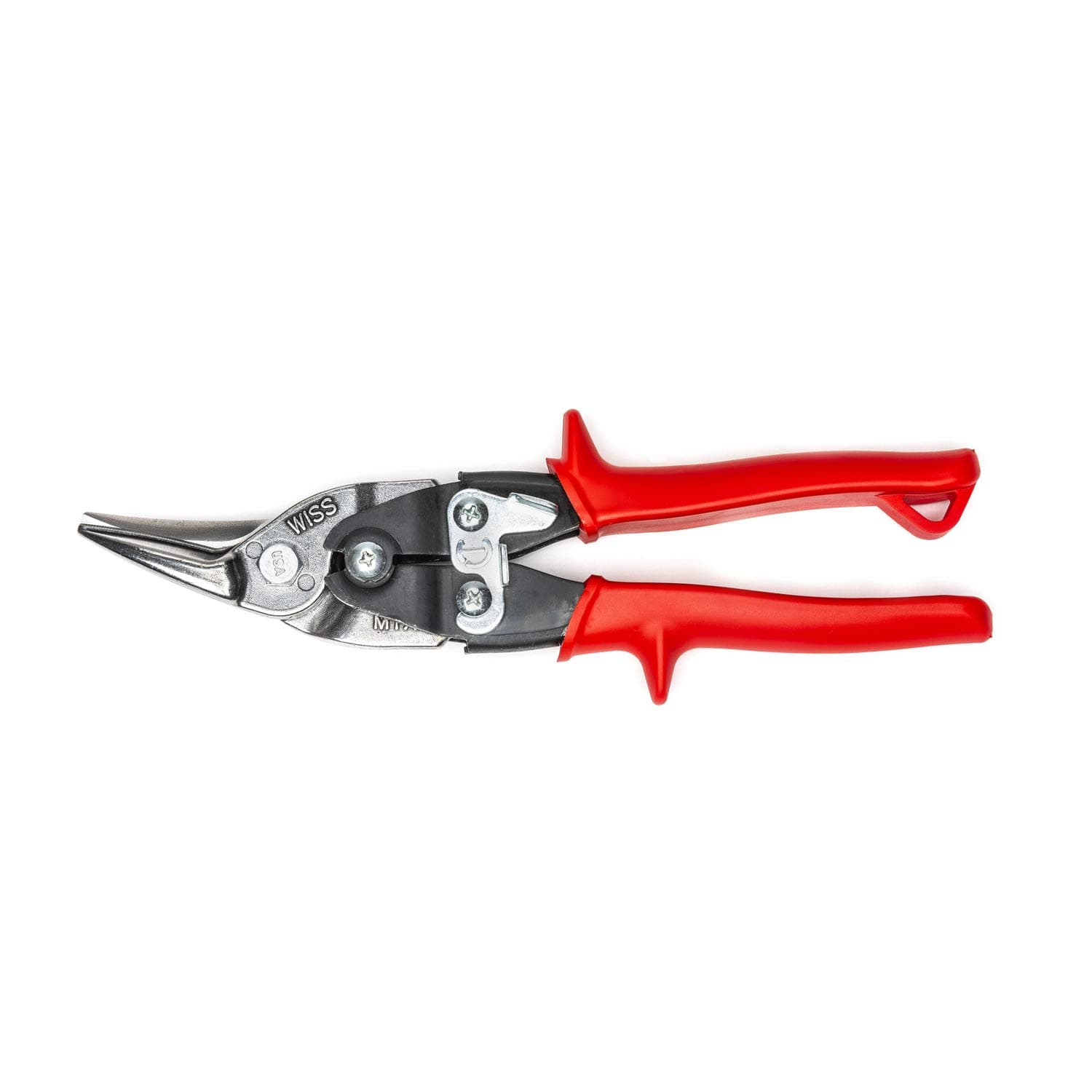 Wiss M1R 248mm/ 9-3/4-Inch MetalMaster Compound Action Aviation Snips, Cuts Straight to Left-Red